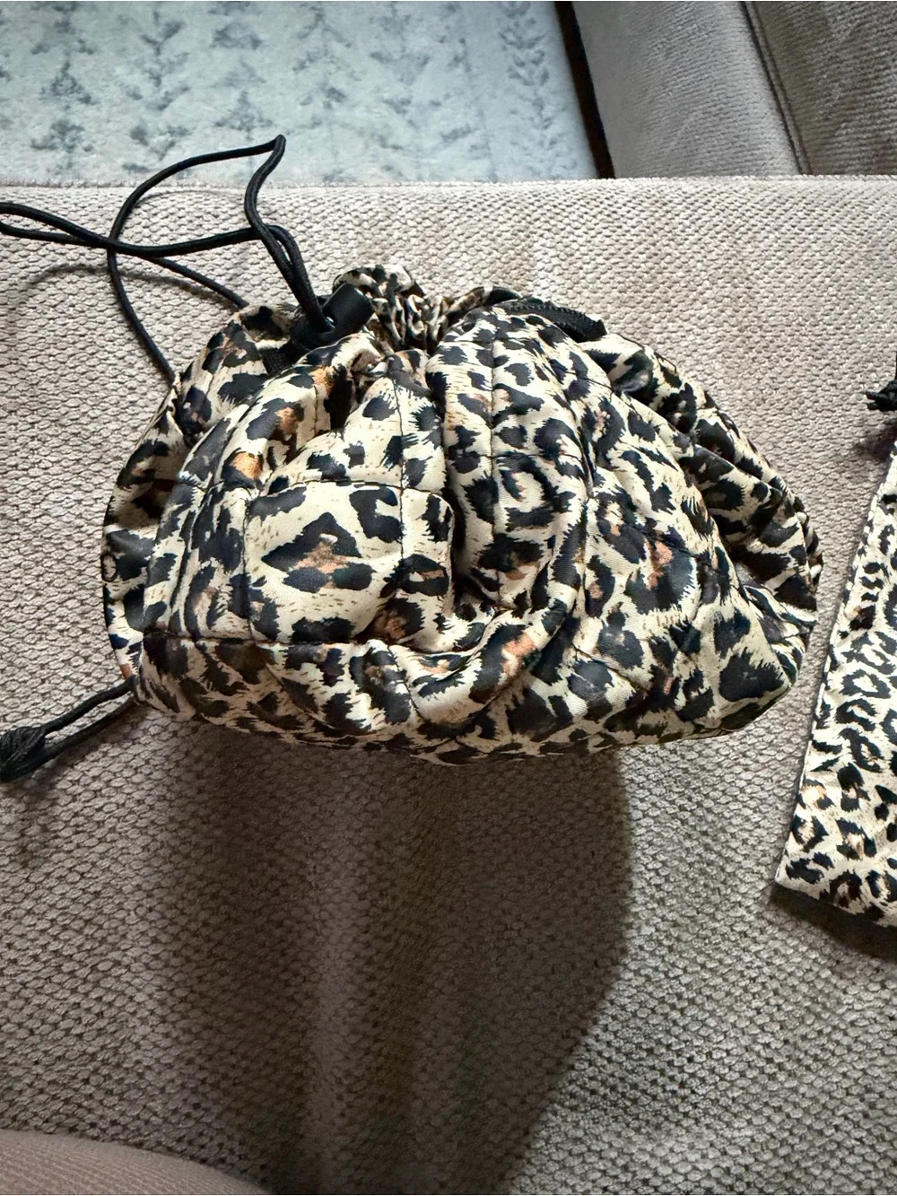 LAYN/GO Leopard Print Lay-n-Go Cosmetic Bag - Brown/Black